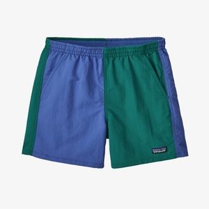 Patagonia Baggies 5” in Harlequin Blue/Green